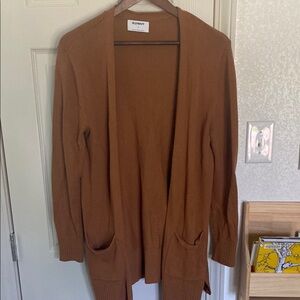 Old Navy Women's Tan Open-Front Cardigan